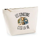 Trousse Beige Les concours c'est la vie