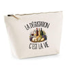 Trousse Beige La dégustation c'est la vie