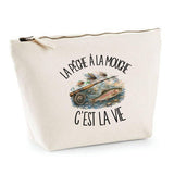 Trousse Beige La pêche à la mouche c'est la vie
