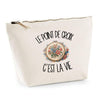 Trousse Beige Le point de croix c'est la vie