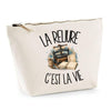 Trousse Beige La reliure c'est la vie