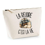 Trousse Beige La reliure c'est la vie