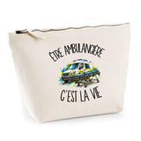 Trousse Beige Être ambulancière c'est la vie