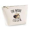 Trousse Beige Être avocate c'est la vie