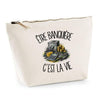 Trousse Beige Être banquière c'est la vie