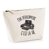 Trousse Beige Être développeuse c'est la vie