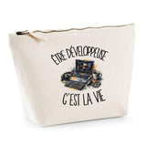 Trousse Beige Être développeuse c'est la vie