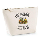 Trousse Beige Être jardinière c'est la vie