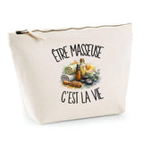 Trousse Beige Être masseuse c'est la vie
