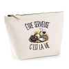 Trousse Beige Être serveuse c'est la vie