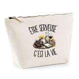Trousse Beige Être serveuse c'est la vie