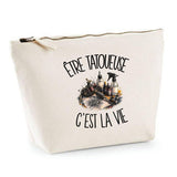 Trousse Beige Être tatoueuse c'est la vie