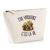 Trousse Beige Être viticultrice c'est la vie