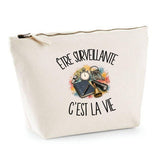 Trousse Beige Être surveillante c'est la vie