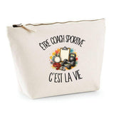 Trousse Beige Être coach sportive c'est la vie