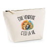 Trousse Beige Être vendeuse c'est la vie