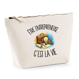 Trousse Beige Être entrepreneuse c'est la vie