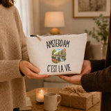 Trousse Beige Amsterdam c’est la vie