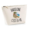 Trousse Beige Barcelone c’est la vie