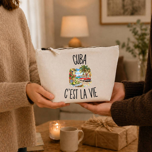 Trousse Beige Cuba c’est la vie