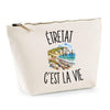 Trousse Beige Étretat c’est la vie