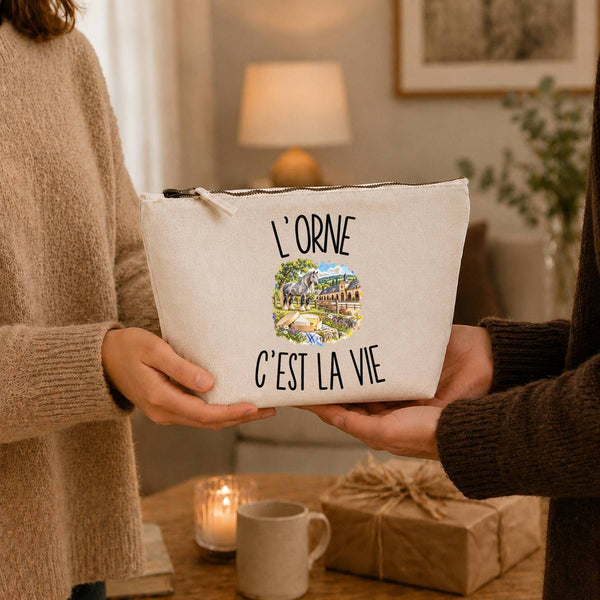Trousse Beige L’Orne c’est la vie