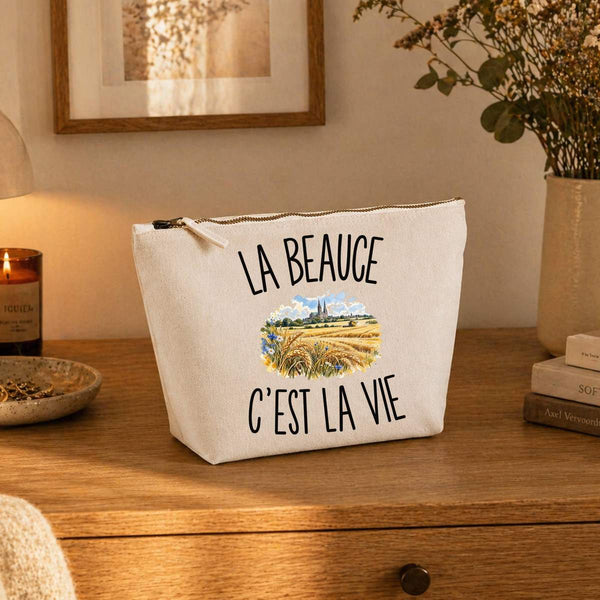 Trousse Beige La Beauce c’est la vie