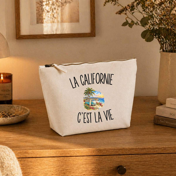 Trousse Beige La Californie c’est la vie
