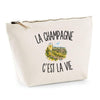 Trousse Beige La Champagne c’est la vie