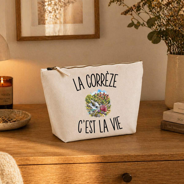 Trousse Beige La Corrèze c’est la vie