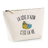 Trousse Beige La Côte d’Azur c’est la vie
