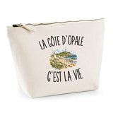 Trousse Beige La Côte d’Opale c’est la vie