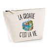 Trousse Beige La Croatie c’est la vie