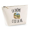 Trousse Beige La Drôme c’est la vie