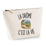 Trousse Beige La Drôme c’est la vie