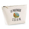 Trousse Beige La Martinique c’est la vie