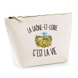 Trousse Beige La Saône-et-Loire c’est la vie