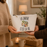 Trousse Beige La Sarthe c’est la vie