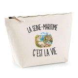 Trousse Beige La Seine-Maritime c’est la vie
