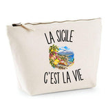 Trousse Beige La Sicile c’est la vie