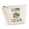 Trousse Beige La Somme c’est la vie