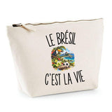 Trousse Beige Le Brésil c’est la vie