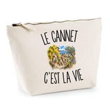 Trousse Beige Le Cannet c’est la vie