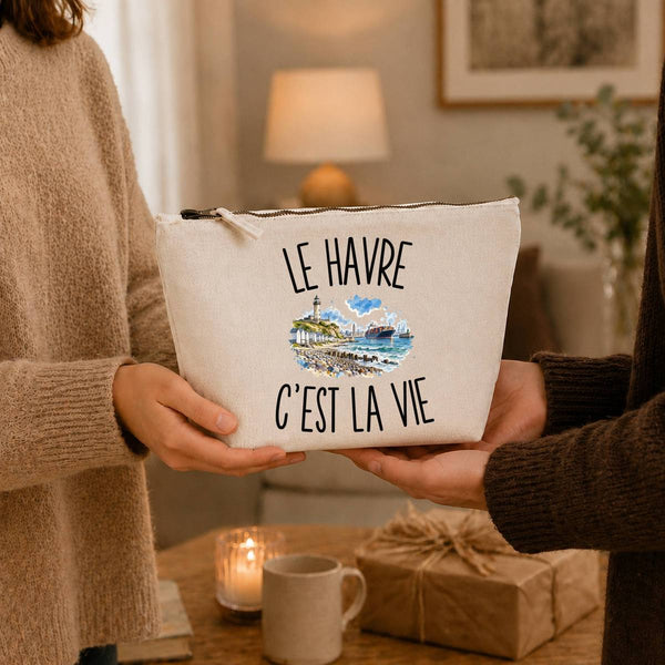Trousse Beige Le Havre c’est la vie