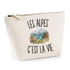 Trousse Beige Les Alpes c’est la vie