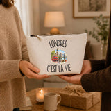 Trousse Beige Londres c’est la vie