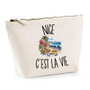 Trousse Beige Nice c’est la vie