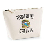 Trousse Beige Porquerolles c’est la vie