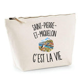 Trousse Beige Saint-Pierre-et-Miquelon c’est la vie