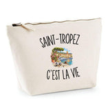 Trousse Beige Saint-Tropez c’est la vie